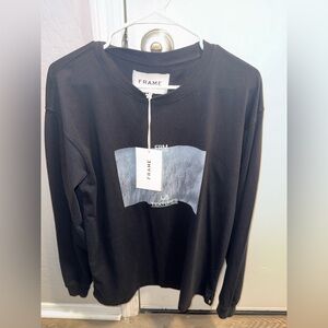 Frame Double Face Sweatshirt in Wool & Cashmere NWT Mens Size Medium